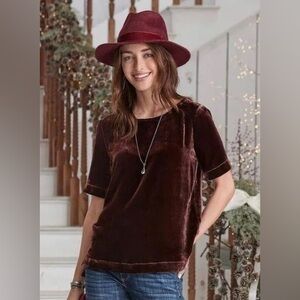Sundance Velvet Forever Top in Brown